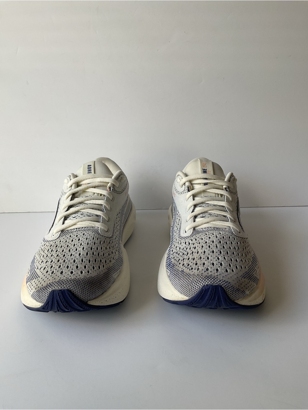 Brooks Adrenaline GTS 24 Women’s Size 9 B Grey Blue Ribbon Peach Running Shoes - Picture 4 of 11